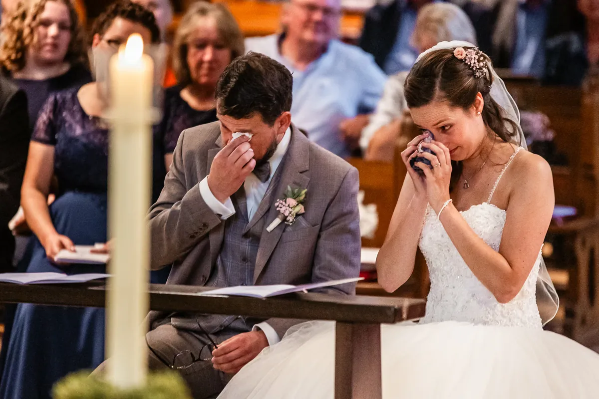 Emotionen während der Trauung